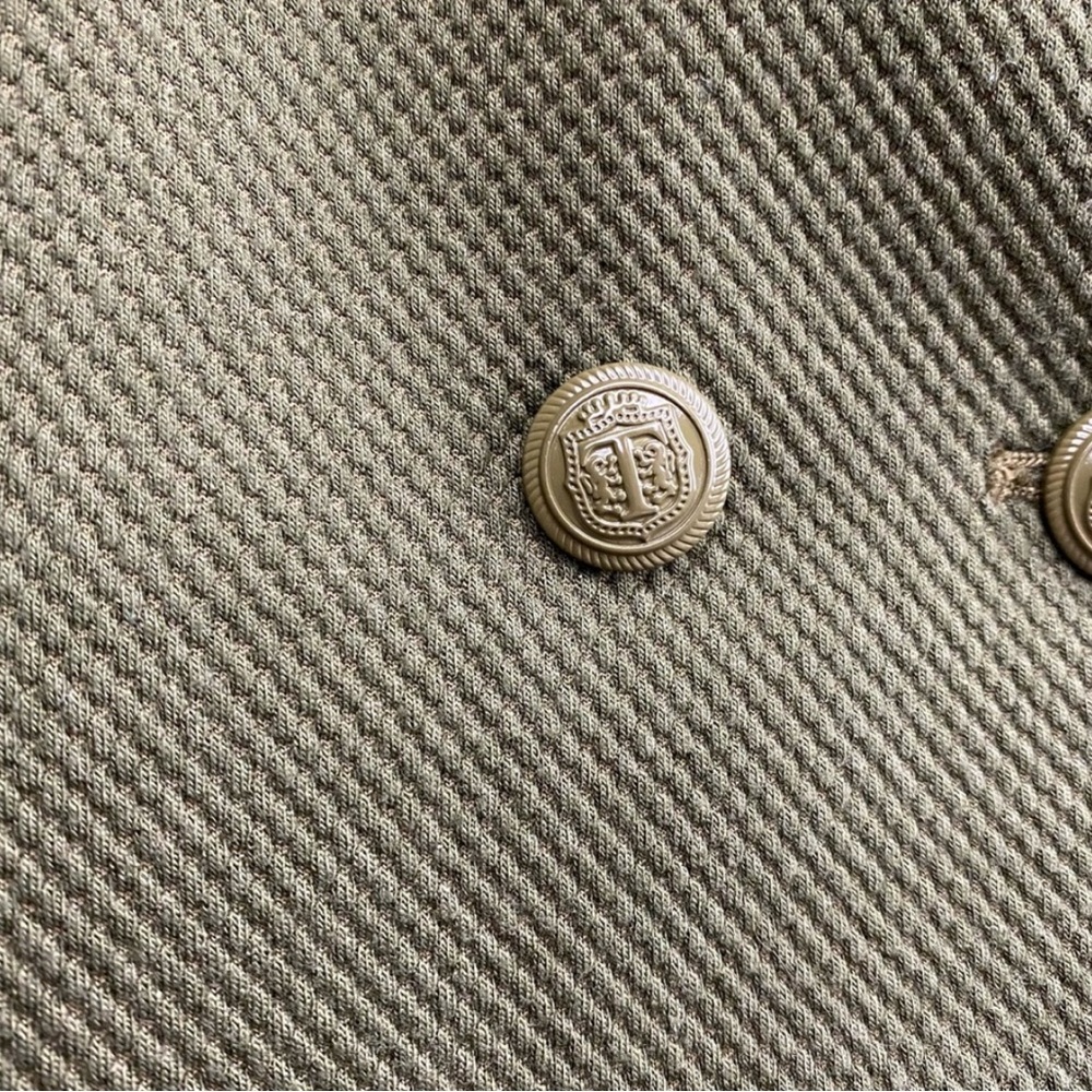 Talbots Quilted Blazer Jacket Double Breasted Arm… - image 5